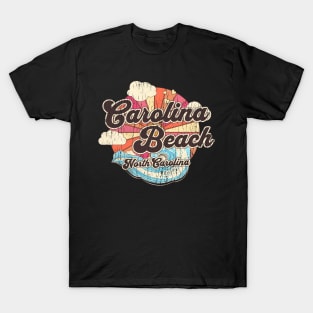 Carolina Beach, NC Summertime Vacationing Beachgoing Waves T-Shirt